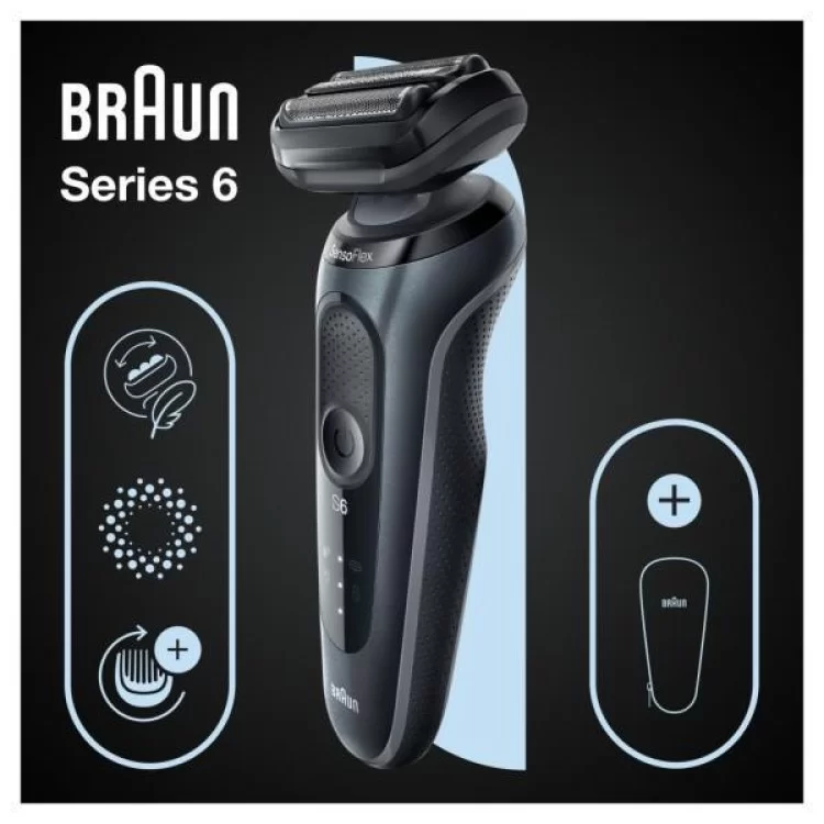 Електробритва Braun Series 6 61-N1000s BLACK / BLACK характеристики - фотографія 7