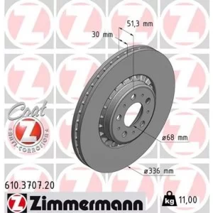 Тормозной диск ZIMMERMANN 610.3707.20
