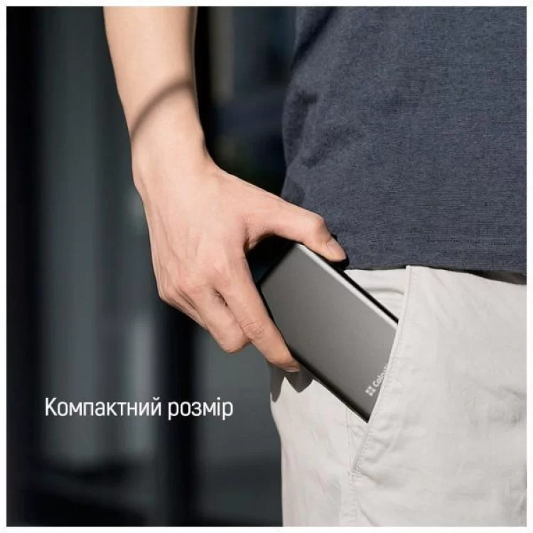 Батарея универсальная ColorWay 20 000 mAh PD/20W, QC/3.0, USB-C/Micro-USB/Lightning/USB-A max.22.5W Gray (CW-PB200LPH3GR-PDD) - фото 11