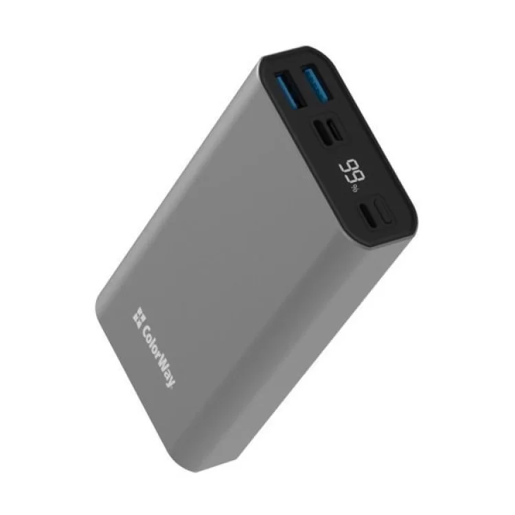 продаем Батарея универсальная ColorWay 20 000 mAh PD/20W, QC/3.0, USB-C/Micro-USB/Lightning/USB-A max.22.5W Gray (CW-PB200LPH3GR-PDD) в Украине - фото 4