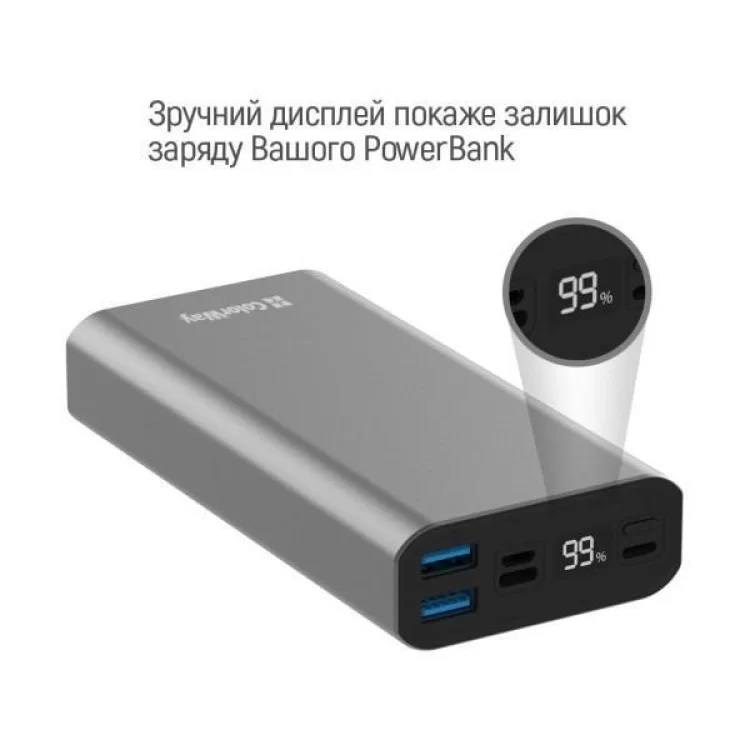 Батарея универсальная ColorWay 20 000 mAh PD/20W, QC/3.0, USB-C/Micro-USB/Lightning/USB-A max.22.5W Gray (CW-PB200LPH3GR-PDD) обзор - фото 8