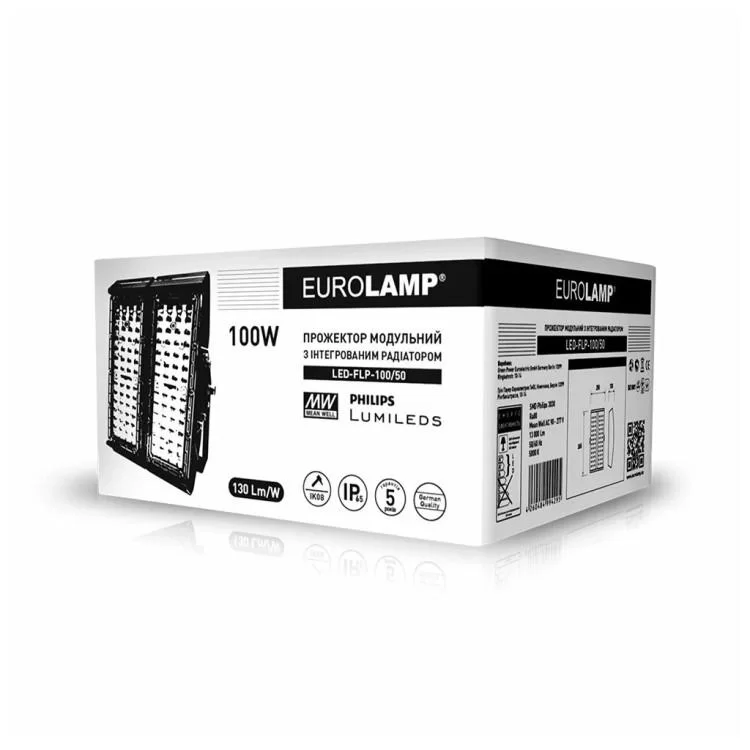 Прожектор Eurolamp LED 100W 5000K (LED-FLP-100/50) ціна 6 399грн - фотографія 2