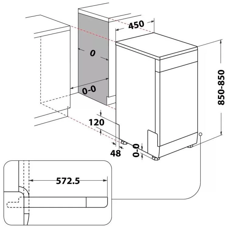 Посудомийна машина Whirlpool WSFO3O23PF - фото 11