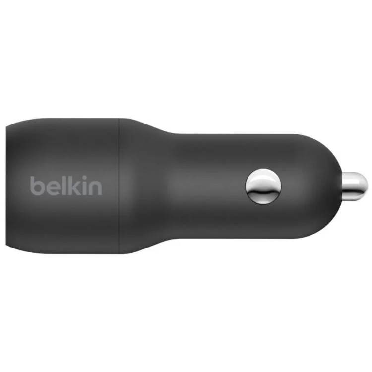 Зарядное устройство Belkin Car Charger 24W Dual USB-A black (CCB001BTBK) цена 850грн - фотография 2