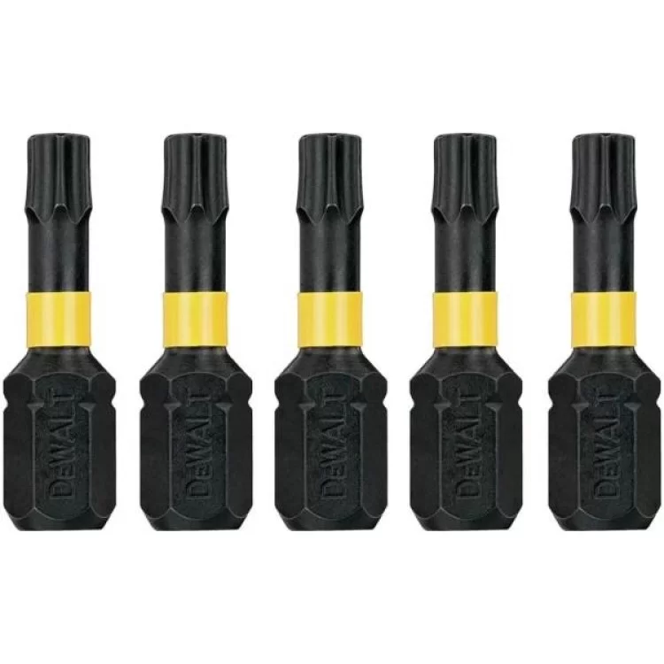 Набор бит DeWALT IMPACT TORSION, ударные, Torx, Т25, L= 25 мм, 5 шт (DT7382T) цена 206грн - фотография 2