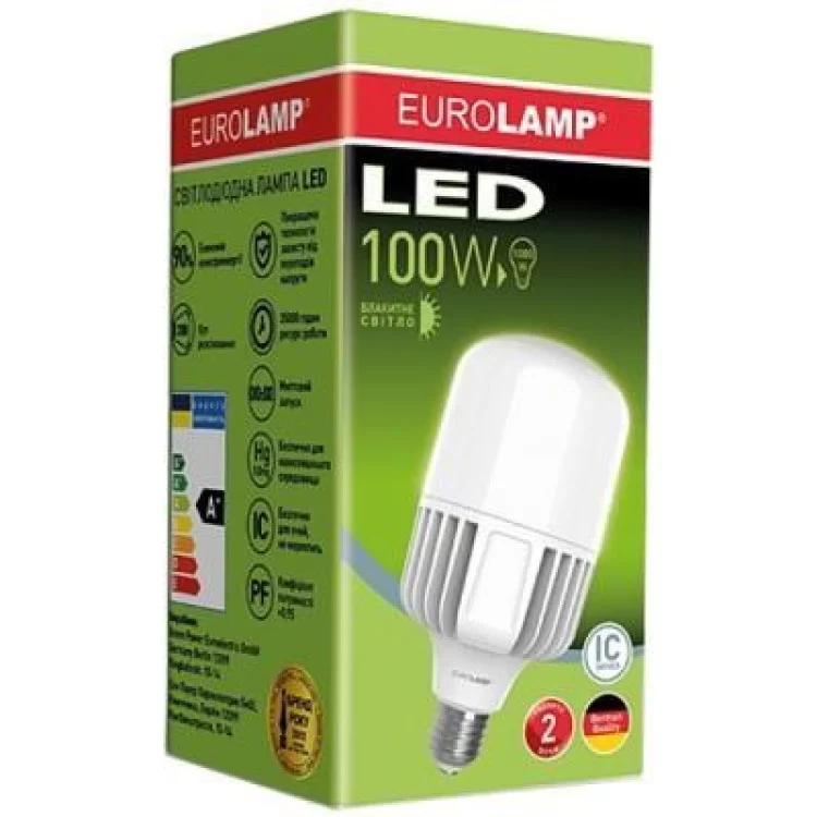 Лампочка Eurolamp E40 (LED-HP-100406) ціна 2 000грн - фотографія 2