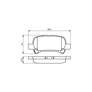 Гальмівні колодки Bosch 0 986 495 322