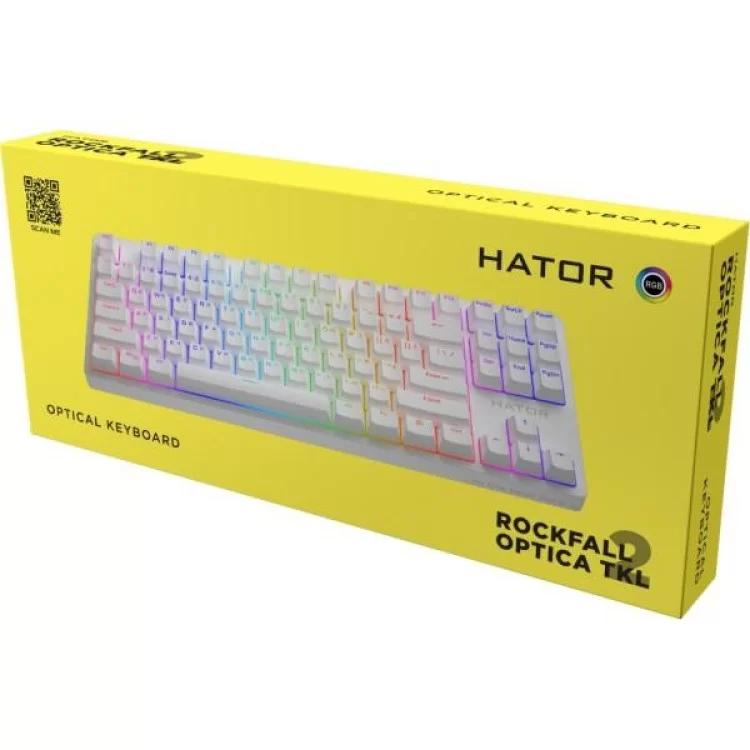 Клавиатура Hator Rockfall 2 Optica TKL Black USB White (HTK-731) инструкция - картинка 6