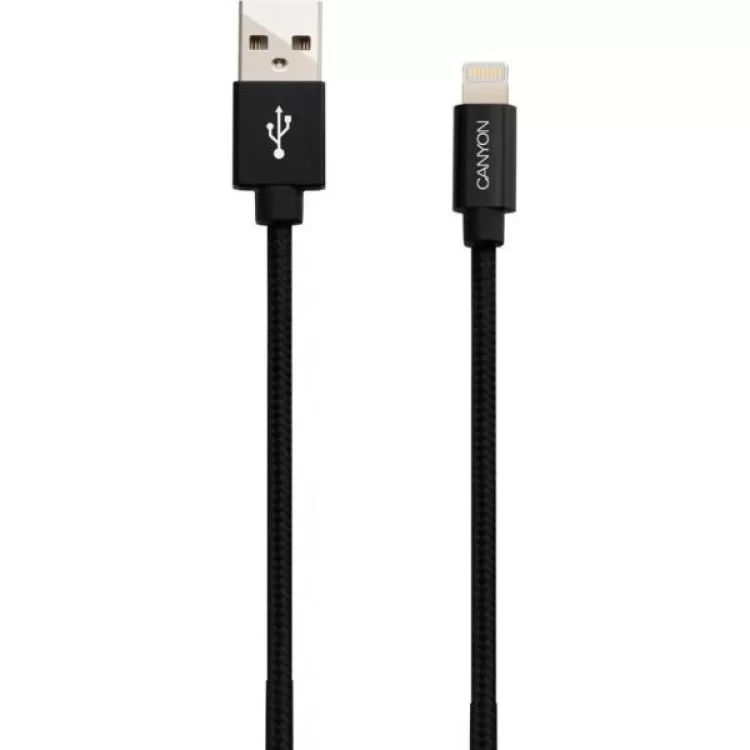 Дата кабель USB 2.0 AM to Lightning 1.0m MFI Black Canyon (CNS-MFIC3B) цена 783грн - фотография 2