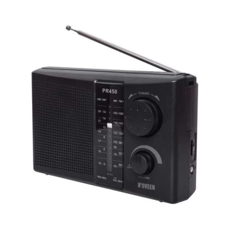 Портативний радіоприймач N'oveen PR450 Black (RL070857) ціна 1 068грн - фотографія 2