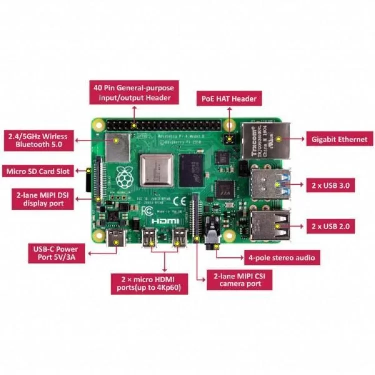 Промышленный ПК Raspberry Pi 4, Model B, 4GB (RPI4-MODBP-4GB) отзывы - изображение 5