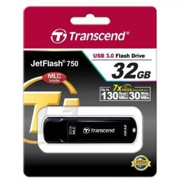 USB флеш накопичувач Transcend 32GB JetFlash 750 USB 3.0 (TS32GJF750K) відгуки - зображення 5