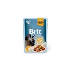 Влажный корм для кошек Brit Premium Cat 85 г (филе тунца в соусе) (8595602518548)