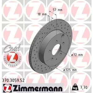 Тормозной диск ZIMMERMANN 370.3059.52