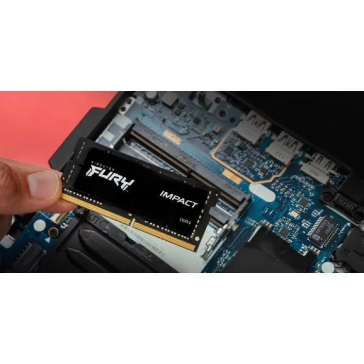 в продажу Модуль пам'яті для ноутбука SoDIMM DDR4 32GB (2x16GB) 3200 MHz Impact Kingston Fury (ex.HyperX) (KF432S20IBK2/32) - фото 3