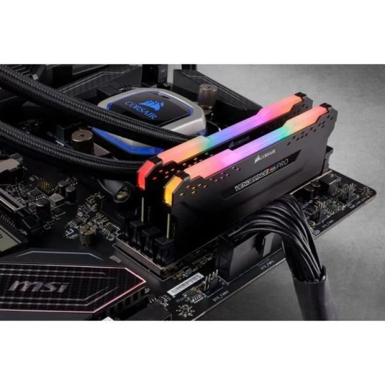 продаємо Модуль пам'яті для комп'ютера DDR4 16GB (2x8GB) 3600 MHz Vengeance RGB Pro Black Corsair (CMW16GX4M2D3600C18) в Україні - фото 4