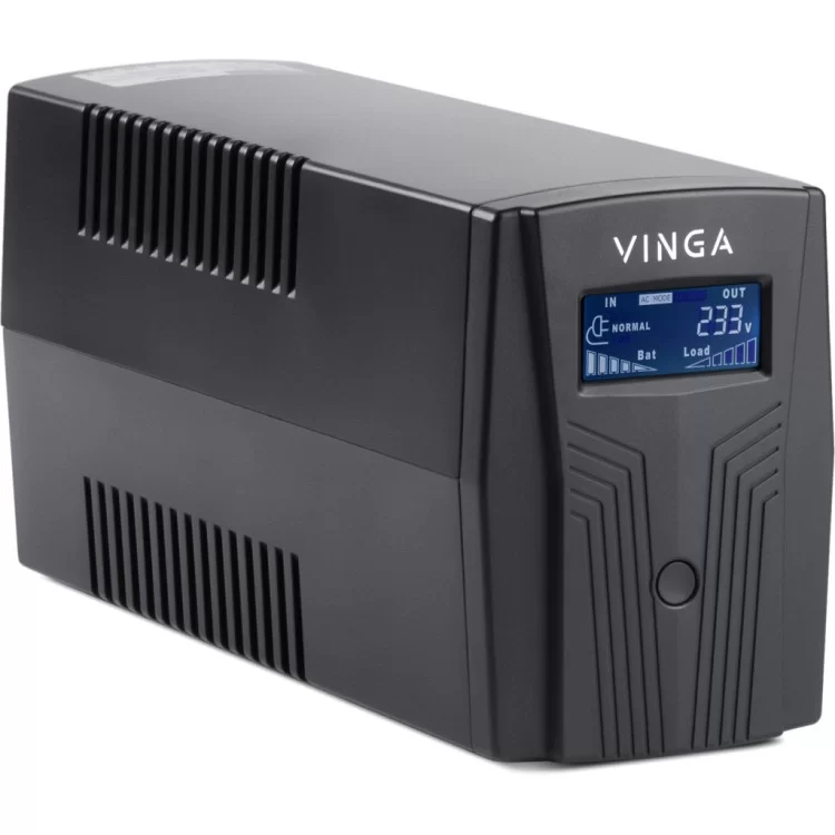 Пристрій безперебійного живлення Vinga LCD 1200VA plastic case with USB (VPC-1200PU) ціна 3 799грн - фотографія 2