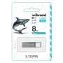 USB флеш накопичувач Wibrand 8GB Shark Silver USB 2.0 (WI2.0/SH8U4S)