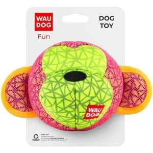 Іграшка для собак WAUDOG Fun Мавпа 16х10 см рожева (62037)