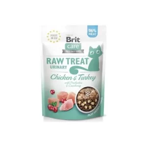 Ласощі для котів Brit Care Raw Treat Urinary Freeze-dried 40 г - курка та лосось (8595602569540)