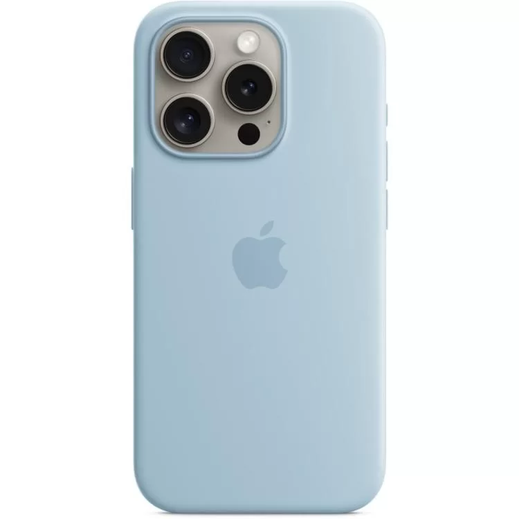 в продажу Чохол до мобільного телефона Apple iPhone 15 Pro Silicone Case with MagSafe - Light Blue,Model A3125 (MWNM3ZM/A) - фото 3