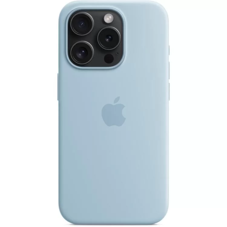 Чохол до мобільного телефона Apple iPhone 15 Pro Silicone Case with MagSafe - Light Blue,Model A3125 (MWNM3ZM/A) відгуки - зображення 5