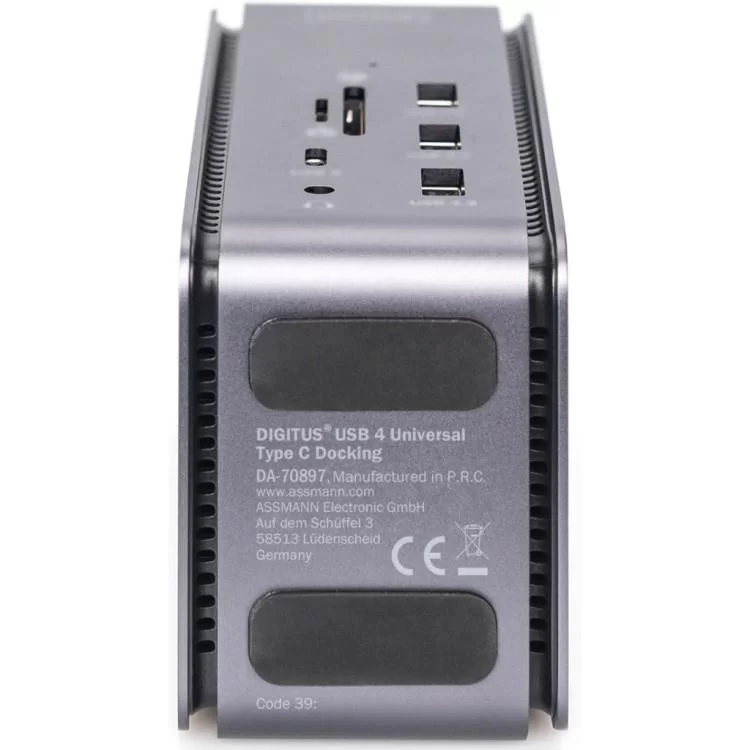 в продажу Порт-реплікатор Digitus USB 4 Docking Station 8K, USB Type-C, 14 Port (DA-70897) - фото 3