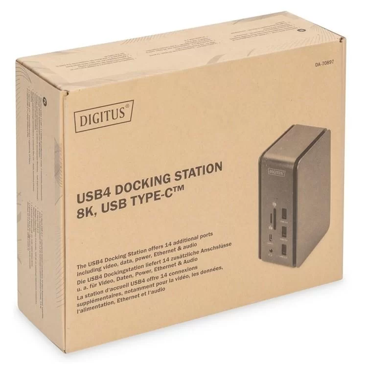 Порт-реплікатор Digitus USB 4 Docking Station 8K, USB Type-C, 14 Port (DA-70897) характеристики - фотографія 7