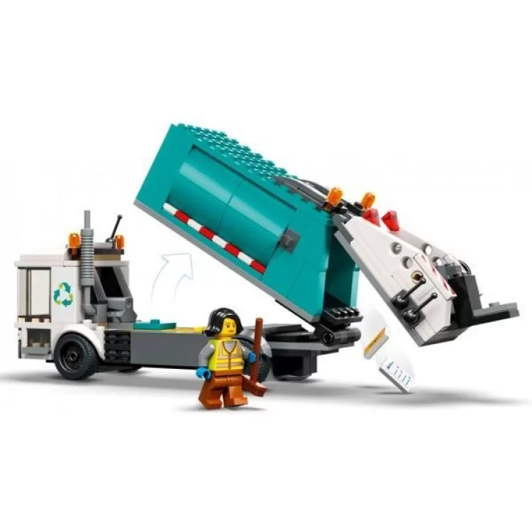 Конструктор LEGO City Мусороперерабатывающий грузовик 261 деталь (60386) инструкция - картинка 6