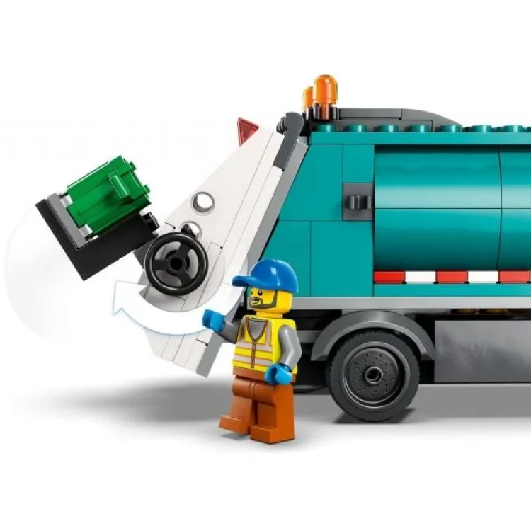 Конструктор LEGO City Сміттєпереробна вантажівка 261 деталь (60386) характеристики - фотографія 7