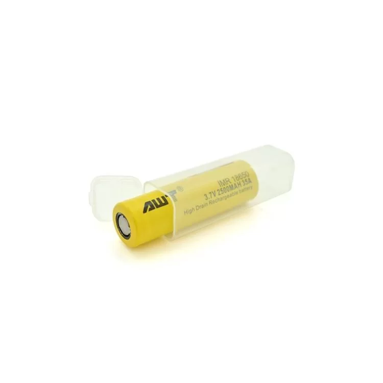 Акумулятор 18650 2500mAh, 35А, BOX AWT (IMR18650-2500-35А)