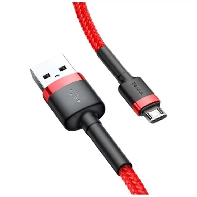 в продажу Дата кабель USB 2.0 AM to Micro 5P 2.0m 1.5A Red Baseus (CAMKLF-C09) - фото 3