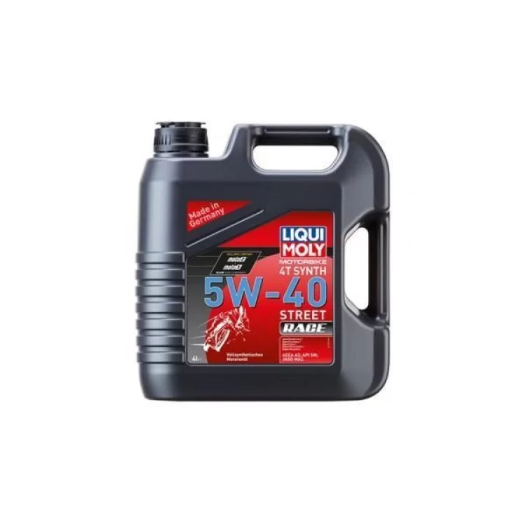 Моторна олива Liqui Moly Motorbike 4T Synth Street Race 5W-40 4л. (1685) Моторна олива Liqui Moly Motorbike 4T Synth Street Race 5W-40 4л. (1685)
