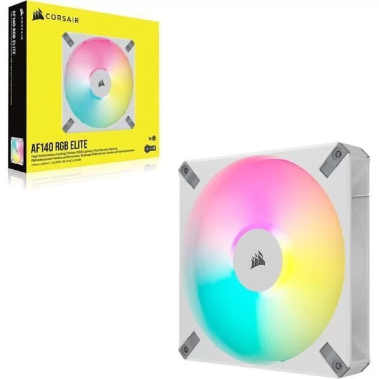 Кулер до корпусу Corsair AF140 RGB Elite White (CO-9050159-WW) ціна 2 803грн - фотографія 2