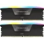 Модуль памяти для компьютера DDR5 32GB (2x16GB) 6400 MHz Vengeance RGB Black Corsair (CMH32GX5M2B6400C36)