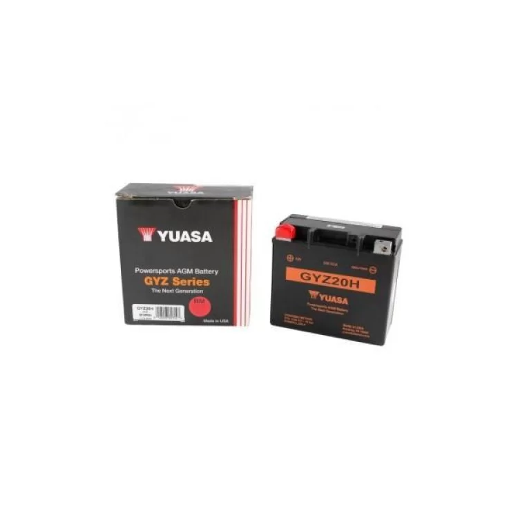 Аккумулятор автомобильный Yuasa 12V 21,1Ah High Performance MF VRLA Battery (GYZ20H) - фотография 2