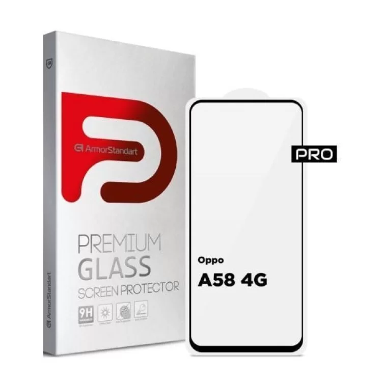 Скло захисне Armorstandart Pro Oppo A58 4G Black (ARM66487)