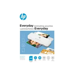 Плівка для ламінування HP Everyday Laminating Pouches, A6, 80 Mic, 110 x 160, 25 pcs (9156) (838142)