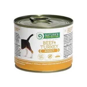 Консервы для собак Nature's Protection Adult Beef&Turkey 200 г (KIK24523)