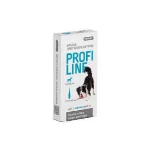 Краплі для тварин ProVET Profiline інсектоакарицид для собак 10-20 кг 4/2 мл (4823082431038)