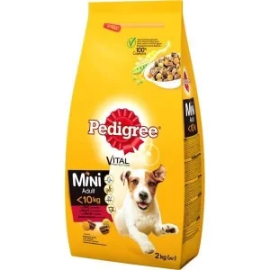 Сухой корм для собак Pedigree Adult Mini Говядина и овощи 2 кг (5998749120927)