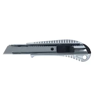 Нож монтажный Sigma металлический корпус, лезвие 18мм, автоматический замок (8211021)