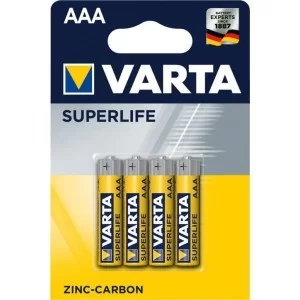 Батарейка Varta SUPERLIFE Zinc-Carbon R03 * 4 (02003101414)