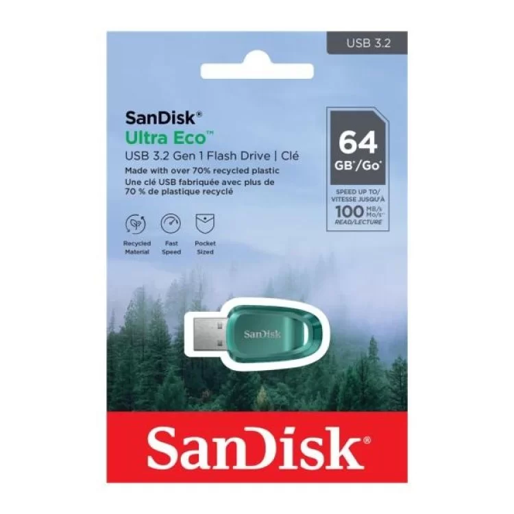 USB флеш накопичувач SanDisk 64GB Ultra Eco USB 3.2 (SDCZ96-064G-G46) відгуки - зображення 5