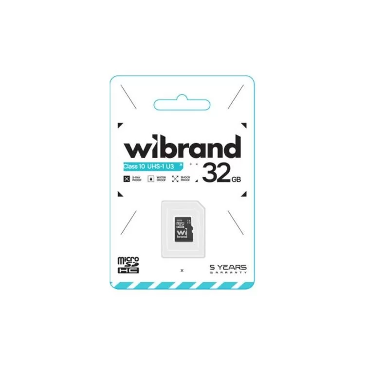 Карта памяти Wibrand 32GB mictoSD class 10 U3 (WICDHU3/32GB) цена 296грн - фотография 2