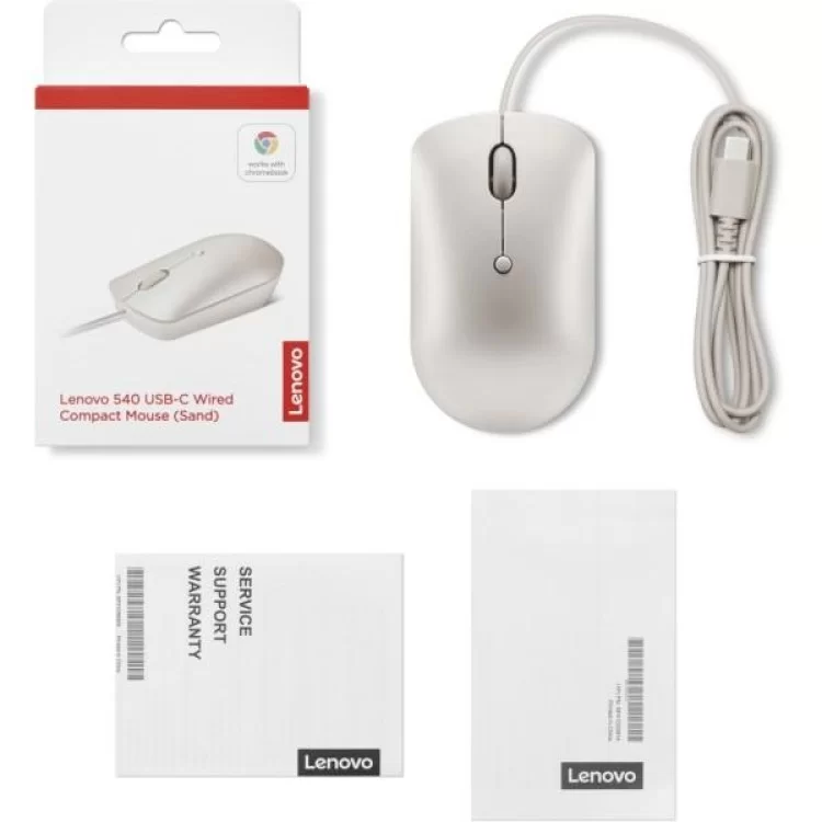 Мишка Lenovo 540 USB-C Wired Sand (GY51D20879) інструкція - картинка 6