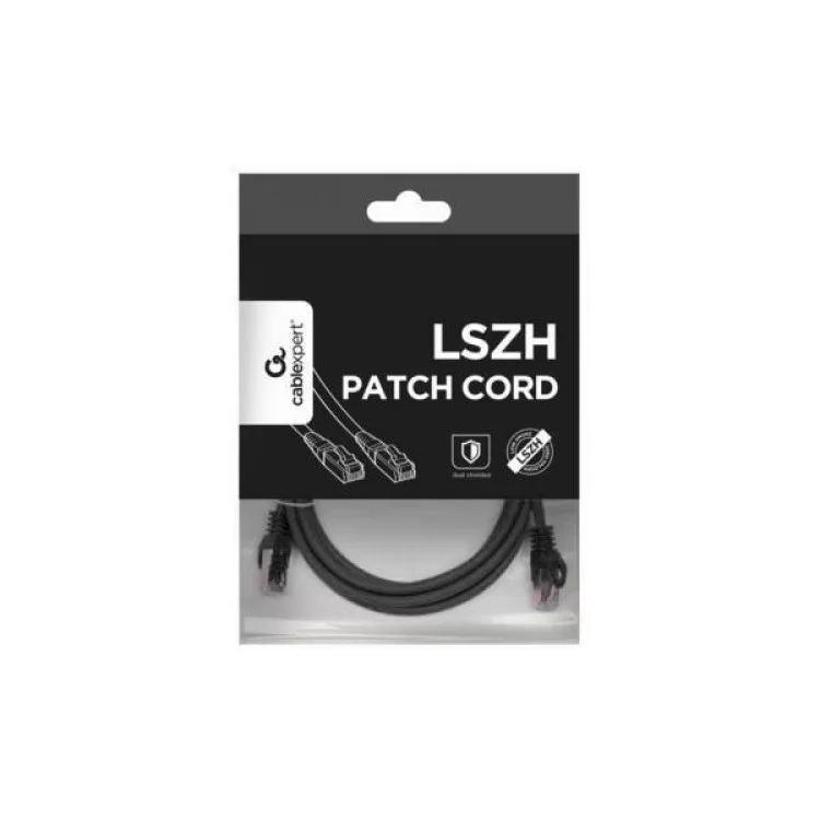 продаємо Патч-корд 2м S/FTP Cat 6A CU LSZH black Cablexpert (PP6A-LSZHCU-BK-2M) в Україні - фото 4