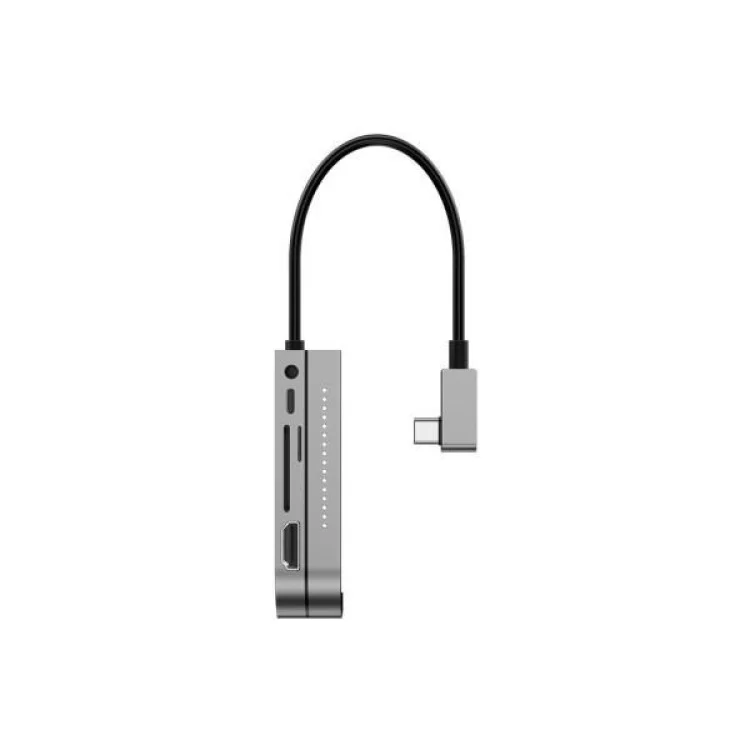 Концентратор Baseus USB3.1 Type-C to HDMI/USB 3.0x3/TF,SD/Type C PD/3.5mm (CAHUB-WJ0G) ціна 3 398грн - фотографія 2