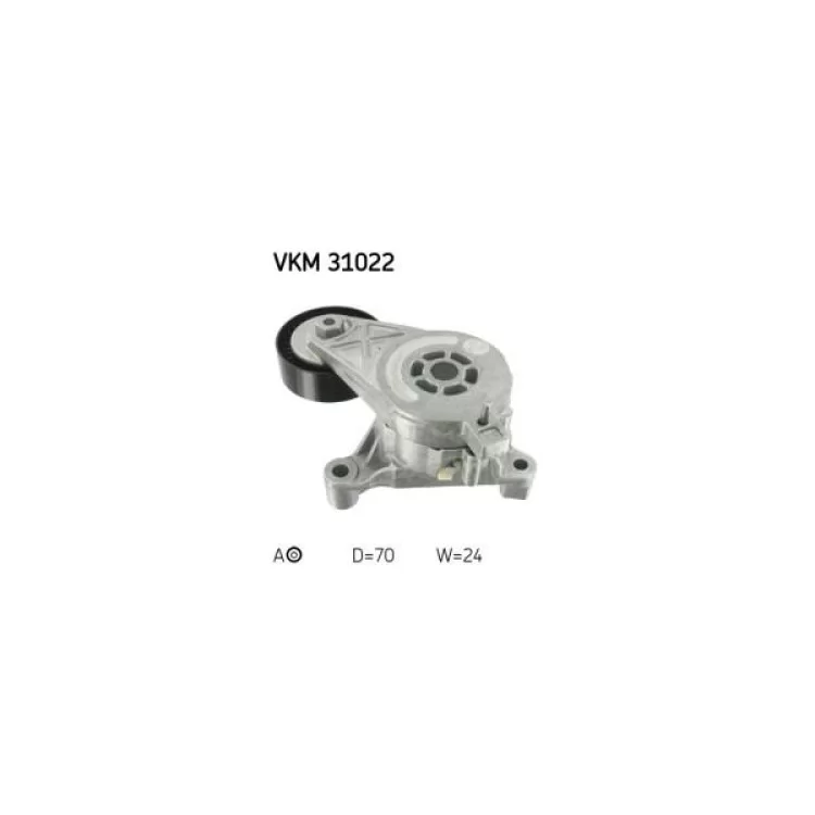 Натягувач ременя з роликом SKF VKM 31022