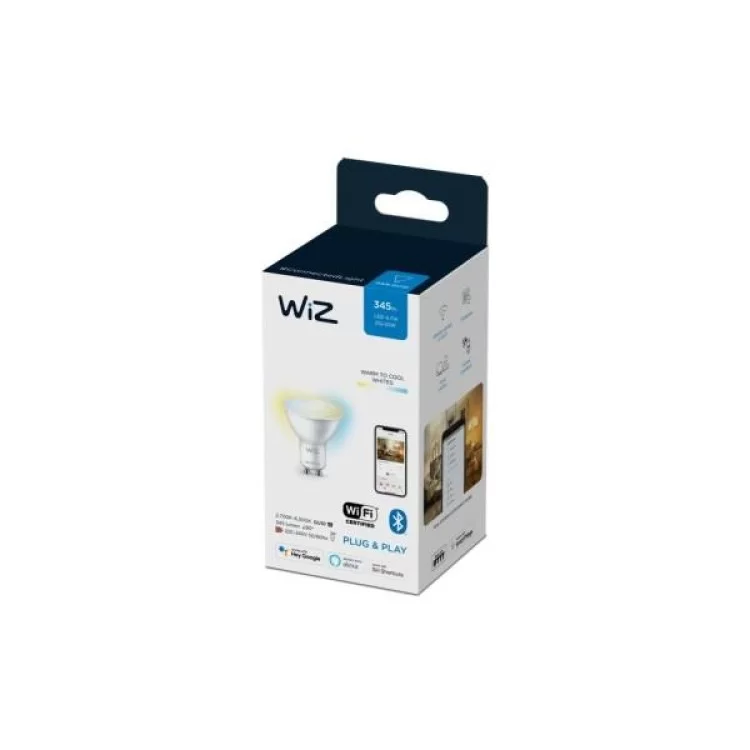 Умная лампочка WiZ GU10 4.7W(50W 400Lm) 2700-6500K Wi-Fi (929002448302) характеристики - фотография 7